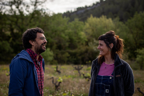 Maira and Pep, organic wine producers in Catalonia