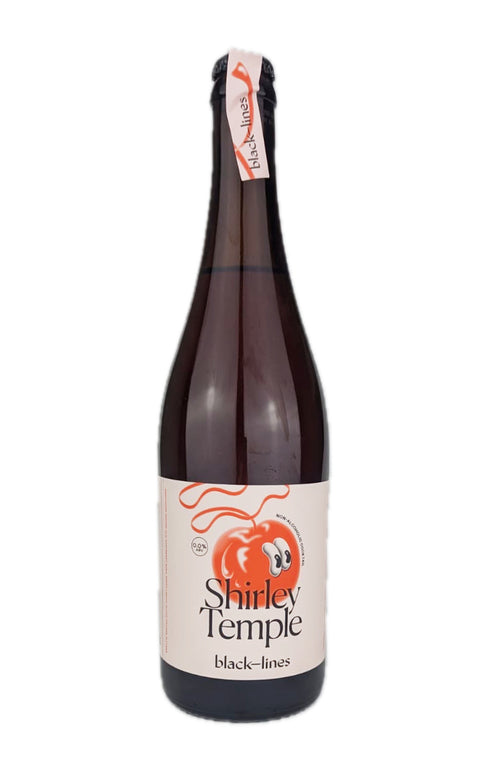 Shirley Temple Non-Alcoholic Cocktail Black Lines