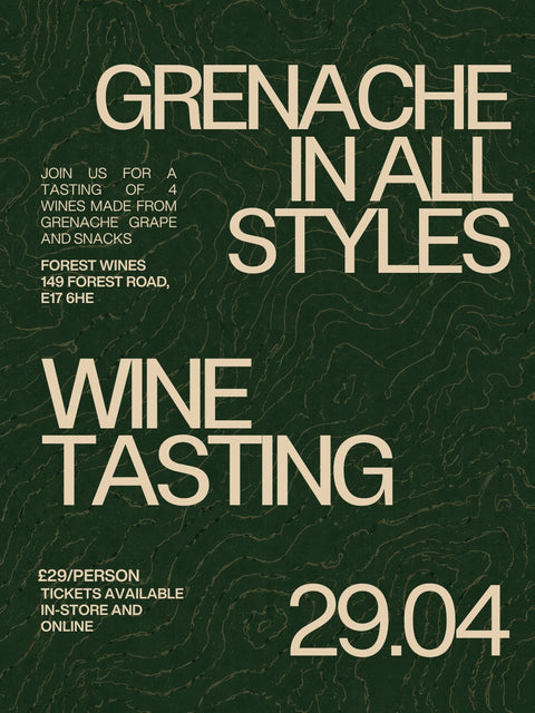 Grenache Wine Tasting Ticket Wednesday 29th April