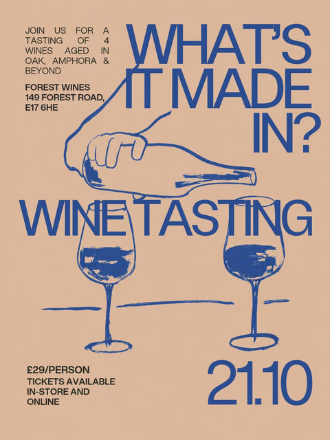 What's it made in Wines Tasting Ticket Wednesday 21st October