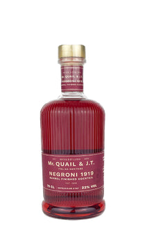 Mr. QUAIL & J.T. Negroni 1919 Barrel Finished Cocktail